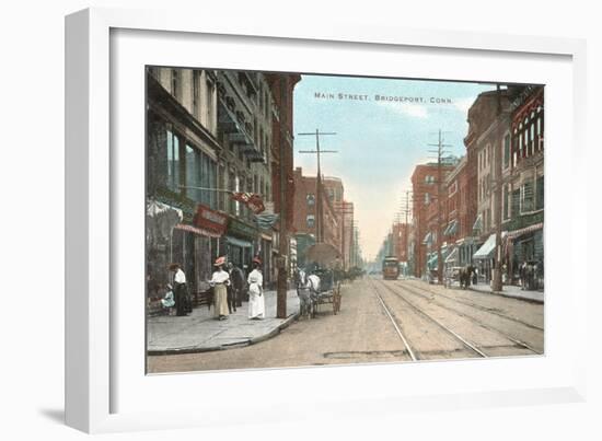 Main Street, Bridgeport, Connecticut-null-Framed Art Print