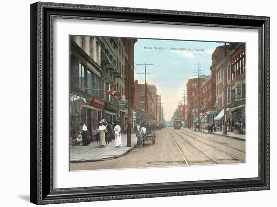 Main Street, Bridgeport, Connecticut-null-Framed Art Print