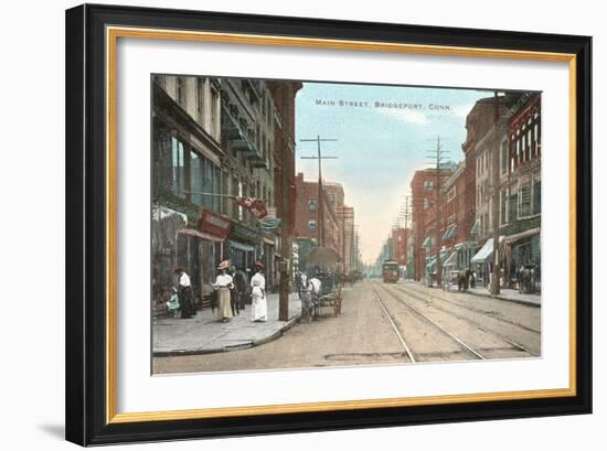 Main Street, Bridgeport, Connecticut-null-Framed Art Print