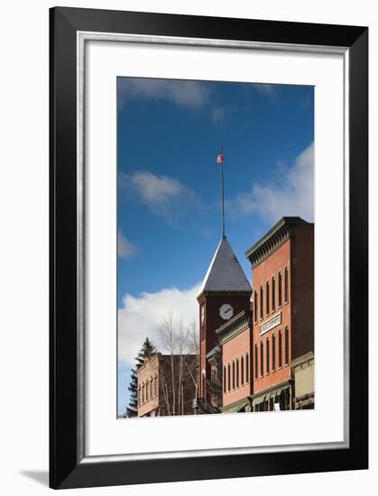 Main Street Buildings, Telluride, Colorado, USA-Walter Bibikow-Framed Photographic Print