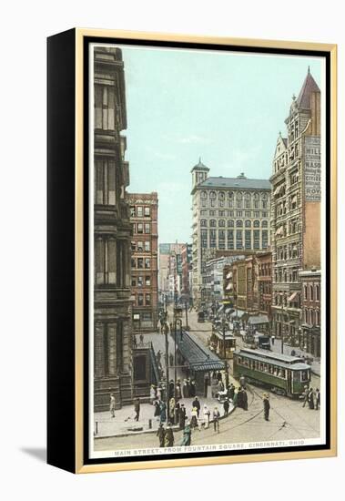 Main Street, Cincinnati-null-Framed Stretched Canvas