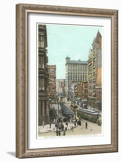 Main Street, Cincinnati-null-Framed Art Print