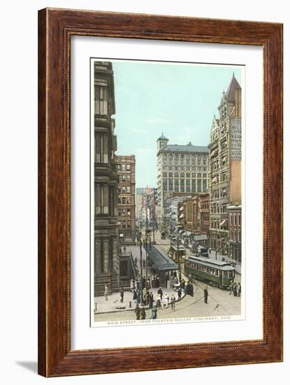 Main Street, Cincinnati-null-Framed Art Print