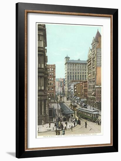 Main Street, Cincinnati--Framed Art Print