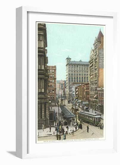 Main Street, Cincinnati--Framed Art Print