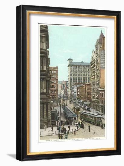 Main Street, Cincinnati-null-Framed Art Print