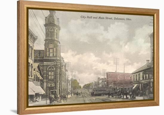 Main Street, City Hall, Delaware, Ohio-null-Framed Stretched Canvas