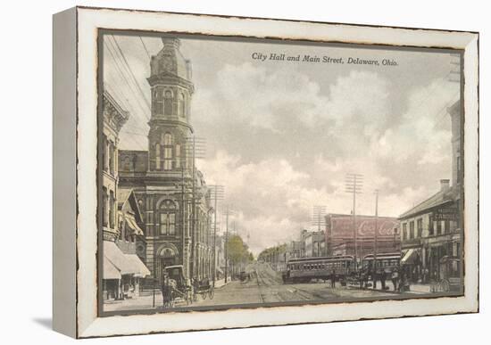 Main Street, City Hall, Delaware, Ohio-null-Framed Stretched Canvas