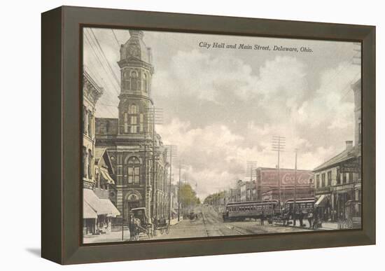 Main Street, City Hall, Delaware, Ohio-null-Framed Stretched Canvas