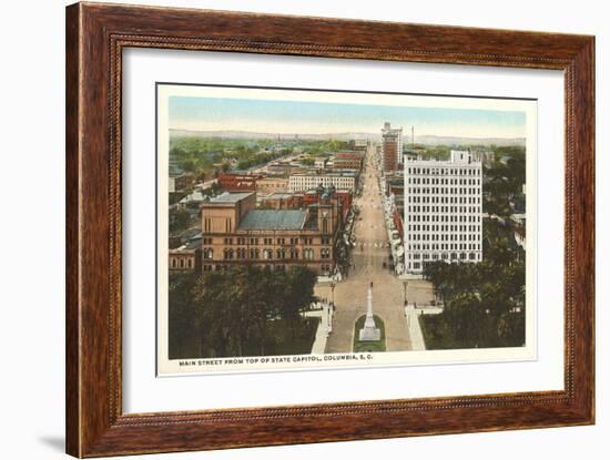 Main Street, Columbia, South Carolina-null-Framed Art Print