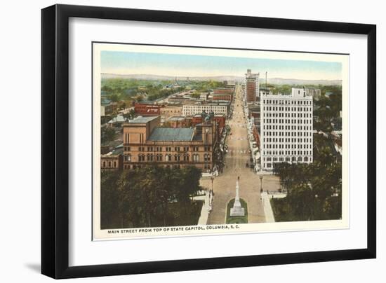 Main Street, Columbia, South Carolina--Framed Art Print