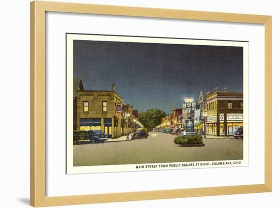 Main Street, Columbiana-null-Framed Art Print