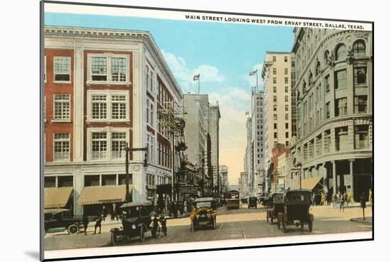 Main Street, Dallas, Texas-null-Mounted Art Print