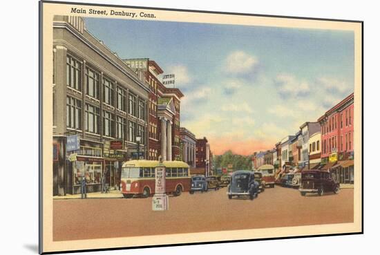 Main Street, Danbury, Connecticut-null-Mounted Art Print