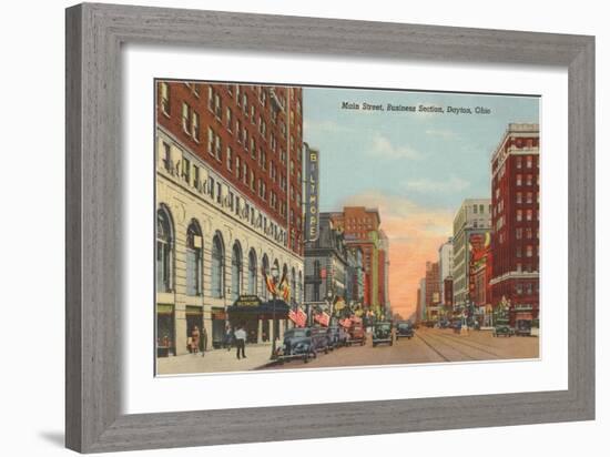 Main Street, Dayton, Ohio-null-Framed Art Print