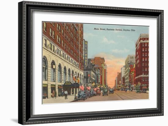 Main Street, Dayton, Ohio-null-Framed Art Print