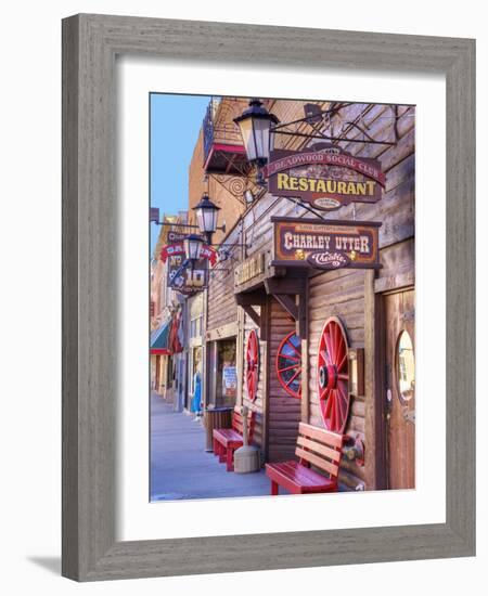 Main Street, Deadwood, South Dakota, USA-Jamie & Judy Wild-Framed Photographic Print