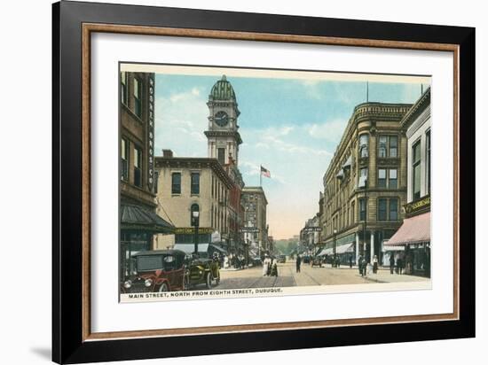 Main Street, Dubuque, Iowa-null-Framed Art Print