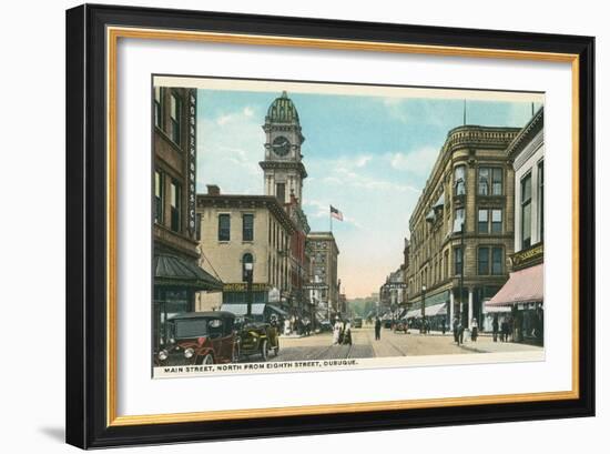 Main Street, Dubuque, Iowa-null-Framed Art Print