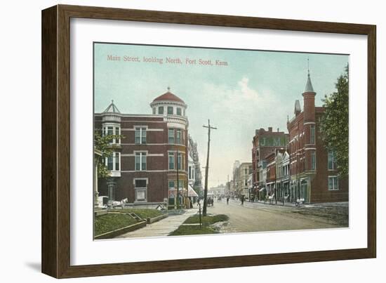 Main Street, Fort Scott-null-Framed Art Print