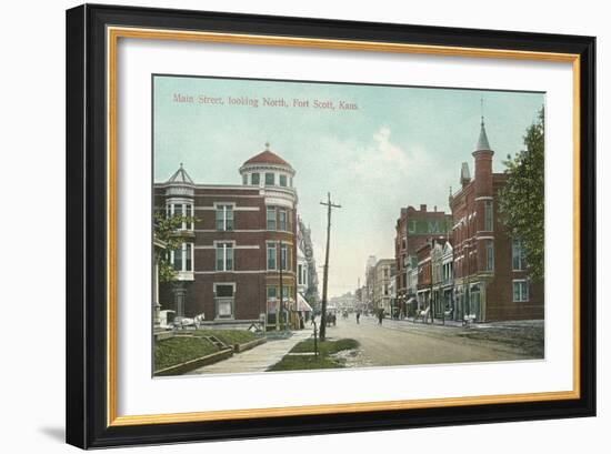 Main Street, Fort Scott-null-Framed Art Print