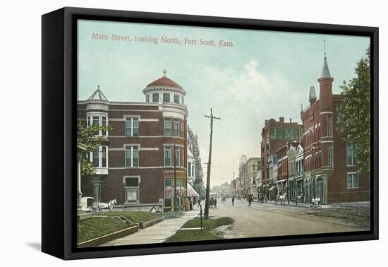 Main Street, Fort Scott-null-Framed Stretched Canvas