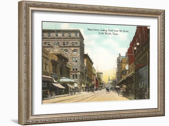 Main Street, Fort Worth, Texas-null-Framed Art Print