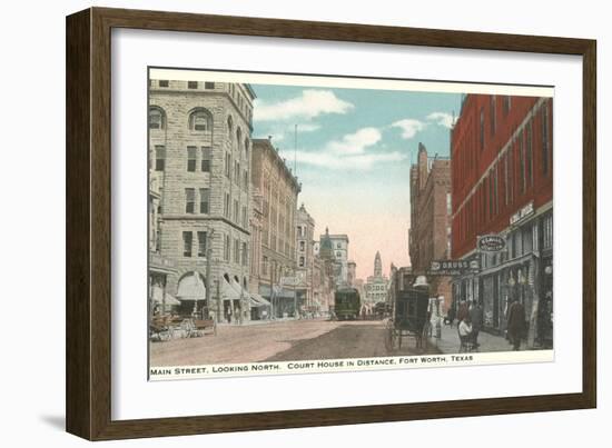 Main Street, Fort Worth, Texas-null-Framed Art Print