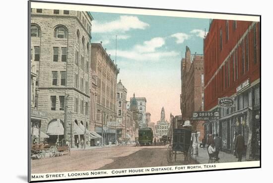 Main Street, Fort Worth, Texas-null-Mounted Art Print