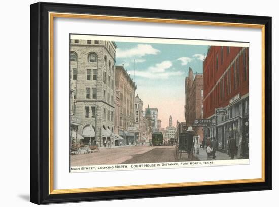 Main Street, Fort Worth, Texas-null-Framed Art Print