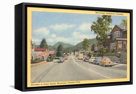 Main Street, Gatlinburg, Tennessee-null-Framed Stretched Canvas