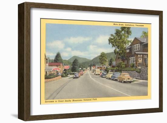 Main Street, Gatlinburg, Tennessee-null-Framed Art Print