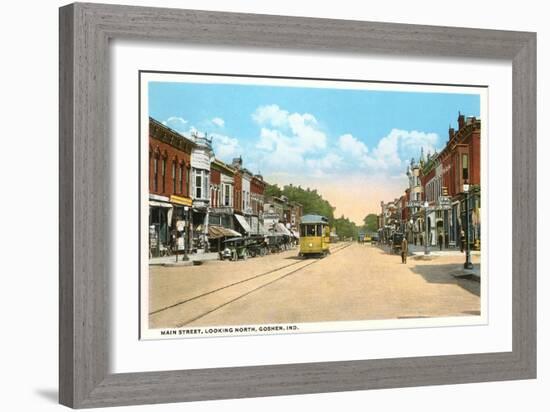 Main Street, Goshen, Indiana-null-Framed Art Print