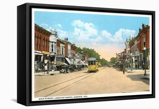 Main Street, Goshen, Indiana-null-Framed Stretched Canvas