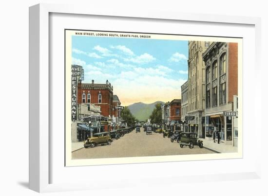 Main Street, Grants Pass-null-Framed Art Print