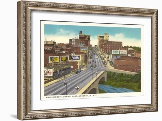 Main Street, Greenville, South Carolina-null-Framed Art Print