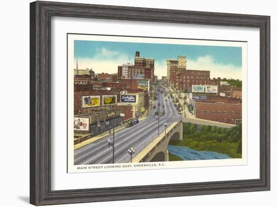 Main Street, Greenville, South Carolina-null-Framed Art Print