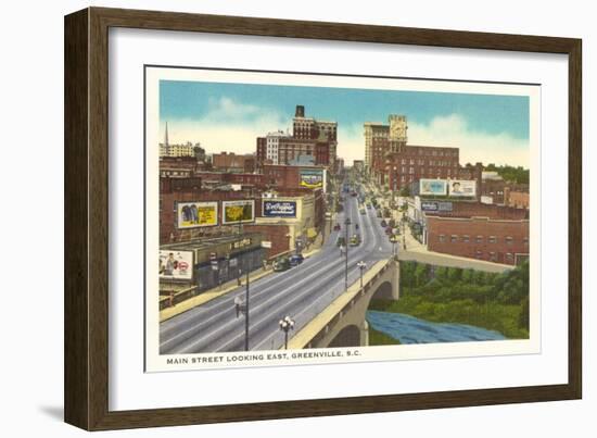 Main Street, Greenville, South Carolina-null-Framed Art Print