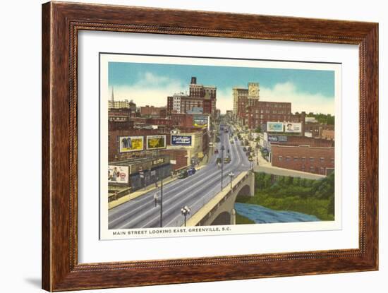 Main Street, Greenville, South Carolina-null-Framed Art Print