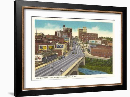 Main Street, Greenville, South Carolina-null-Framed Art Print