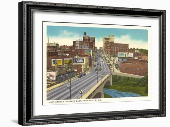 Main Street, Greenville, South Carolina--Framed Art Print