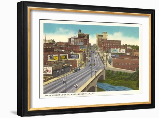 Main Street, Greenville, South Carolina-null-Framed Art Print