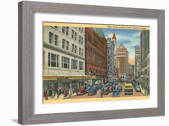 Main Street, Hartford, Connecticut-null-Framed Art Print