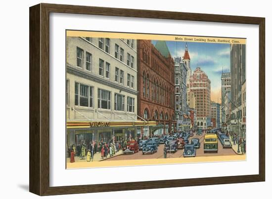 Main Street, Hartford, Connecticut-null-Framed Art Print