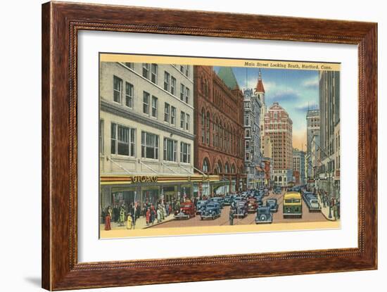 Main Street, Hartford, Connecticut-null-Framed Art Print