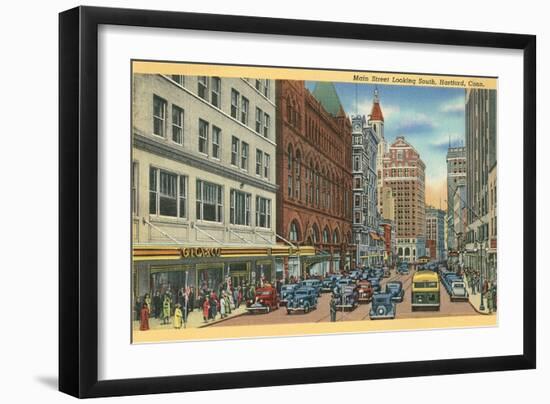 Main Street, Hartford, Connecticut-null-Framed Art Print