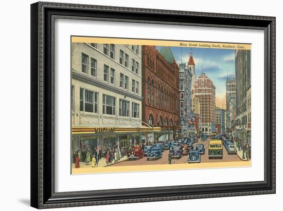 Main Street, Hartford, Connecticut-null-Framed Art Print