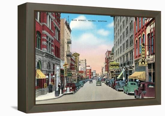 Main Street, Helena-null-Framed Stretched Canvas