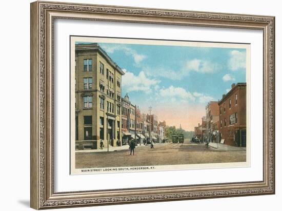 Main Street, Henderson, Kentucky-null-Framed Art Print