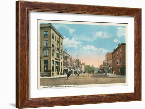 Main Street, Henderson, Kentucky-null-Framed Art Print